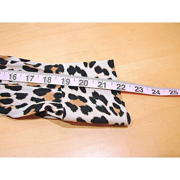 Zara Womens Long Sleeve Collared Button Up Shirt Leopard Print Size X-Small - XS - Picture 8 of 10